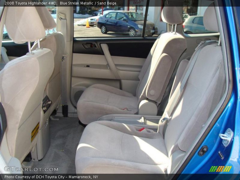 Blue Streak Metallic / Sand Beige 2008 Toyota Highlander 4WD