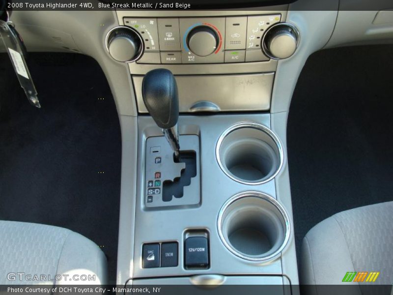 Blue Streak Metallic / Sand Beige 2008 Toyota Highlander 4WD