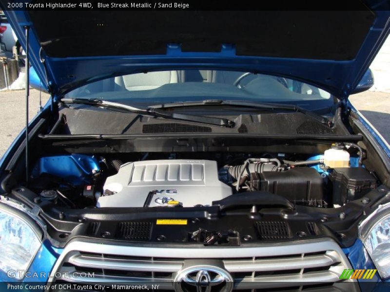 Blue Streak Metallic / Sand Beige 2008 Toyota Highlander 4WD