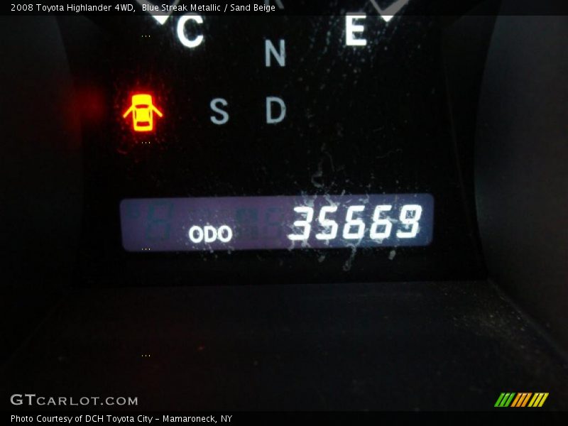 Blue Streak Metallic / Sand Beige 2008 Toyota Highlander 4WD