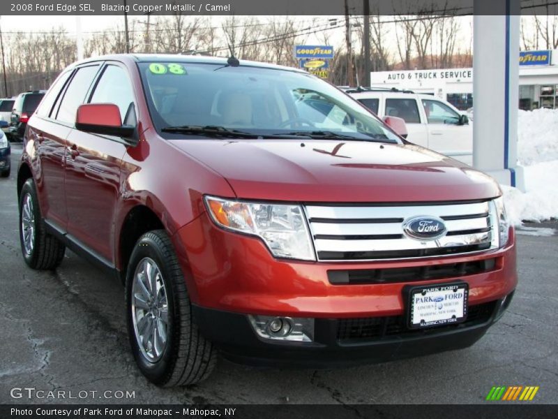Blazing Copper Metallic / Camel 2008 Ford Edge SEL
