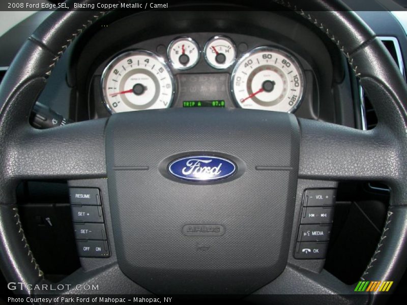 Blazing Copper Metallic / Camel 2008 Ford Edge SEL