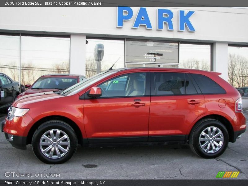 Blazing Copper Metallic / Camel 2008 Ford Edge SEL