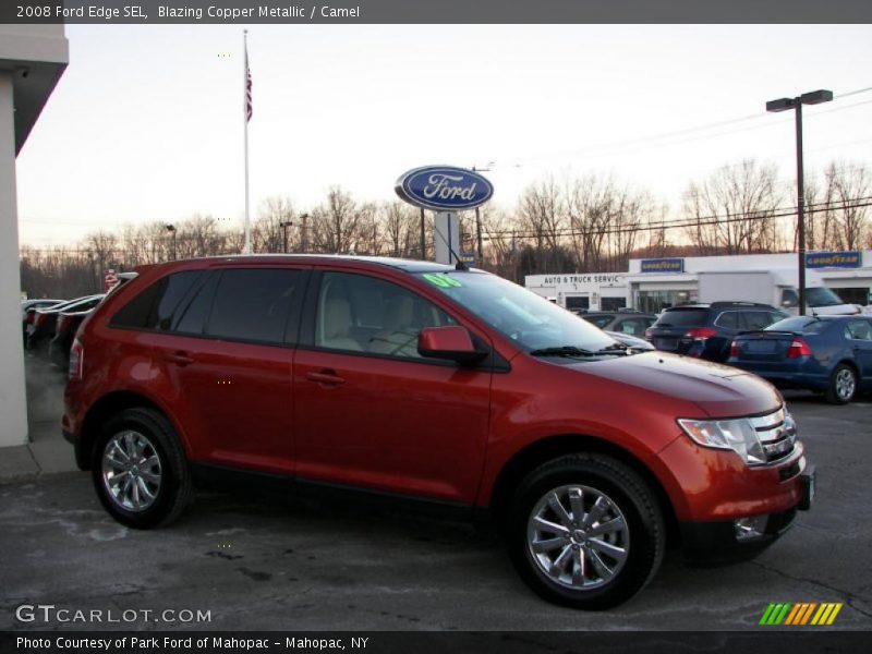 Blazing Copper Metallic / Camel 2008 Ford Edge SEL