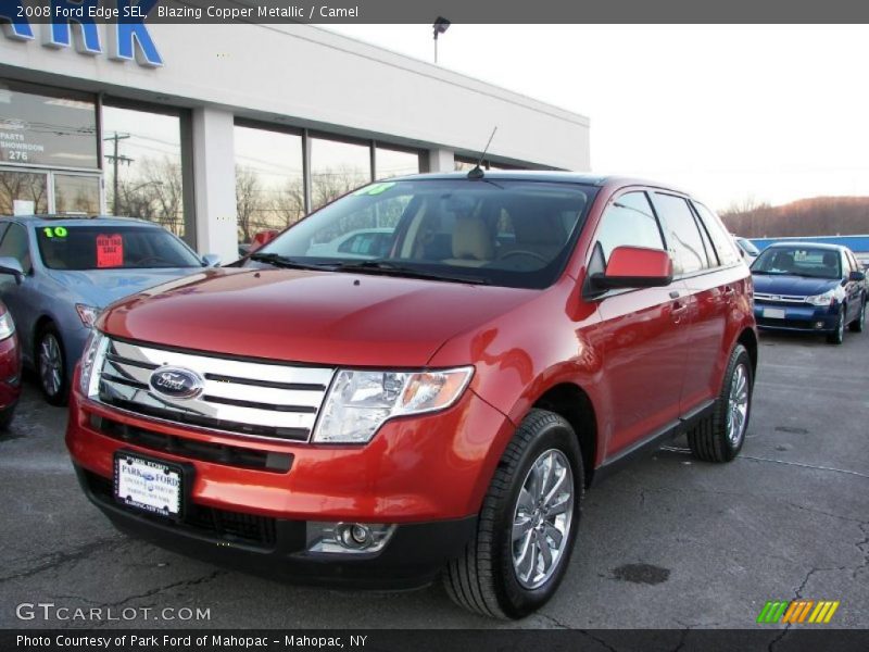 Blazing Copper Metallic / Camel 2008 Ford Edge SEL