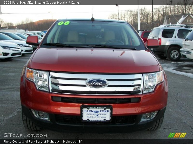 Blazing Copper Metallic / Camel 2008 Ford Edge SEL
