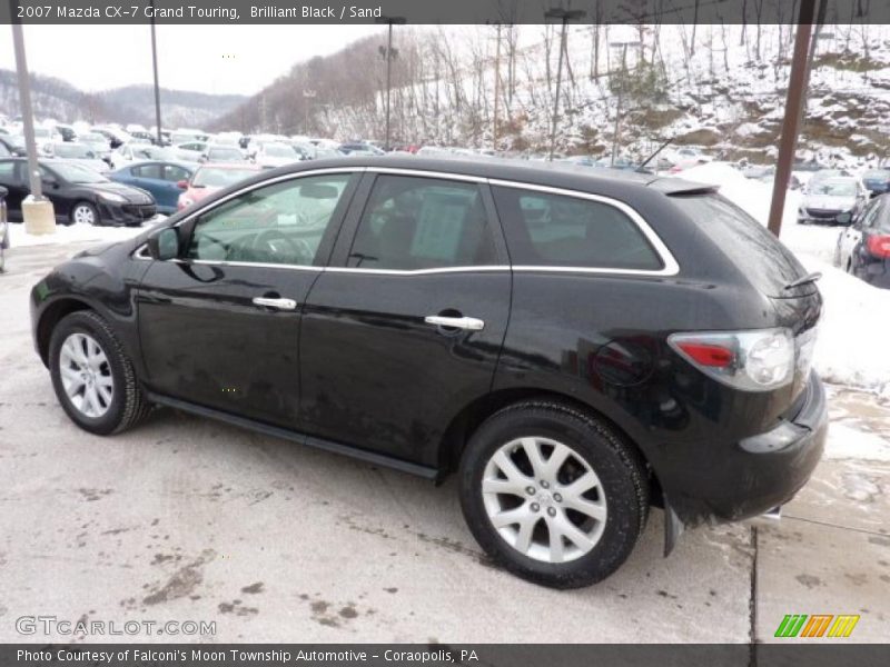 Brilliant Black / Sand 2007 Mazda CX-7 Grand Touring