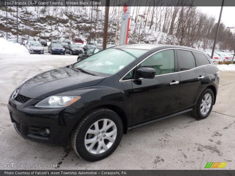 Brilliant Black / Sand 2007 Mazda CX-7 Grand Touring