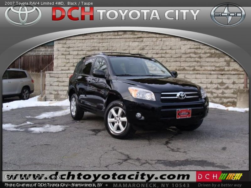 Black / Taupe 2007 Toyota RAV4 Limited 4WD