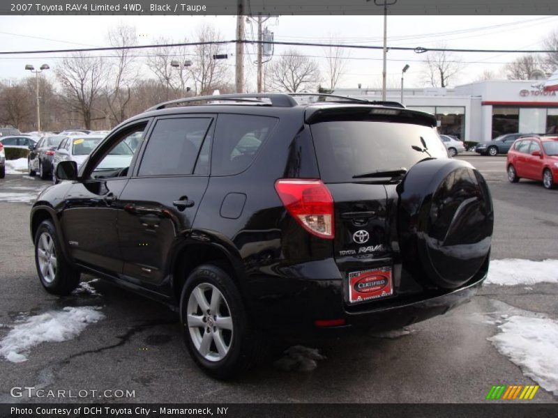 Black / Taupe 2007 Toyota RAV4 Limited 4WD