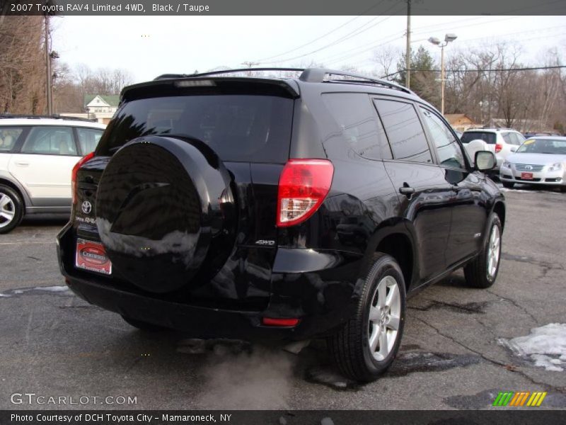Black / Taupe 2007 Toyota RAV4 Limited 4WD