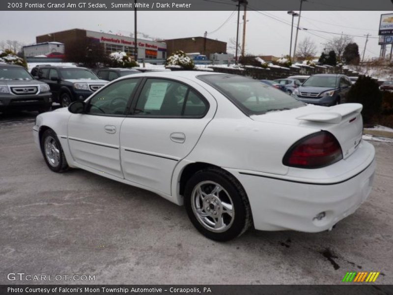 Summit White / Dark Pewter 2003 Pontiac Grand Am GT Sedan