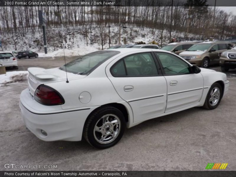 Summit White / Dark Pewter 2003 Pontiac Grand Am GT Sedan