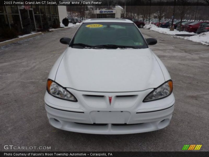 Summit White / Dark Pewter 2003 Pontiac Grand Am GT Sedan