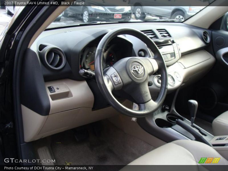 Black / Taupe 2007 Toyota RAV4 Limited 4WD