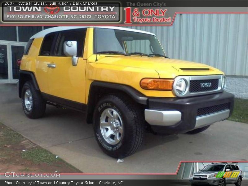 Sun Fusion / Dark Charcoal 2007 Toyota FJ Cruiser