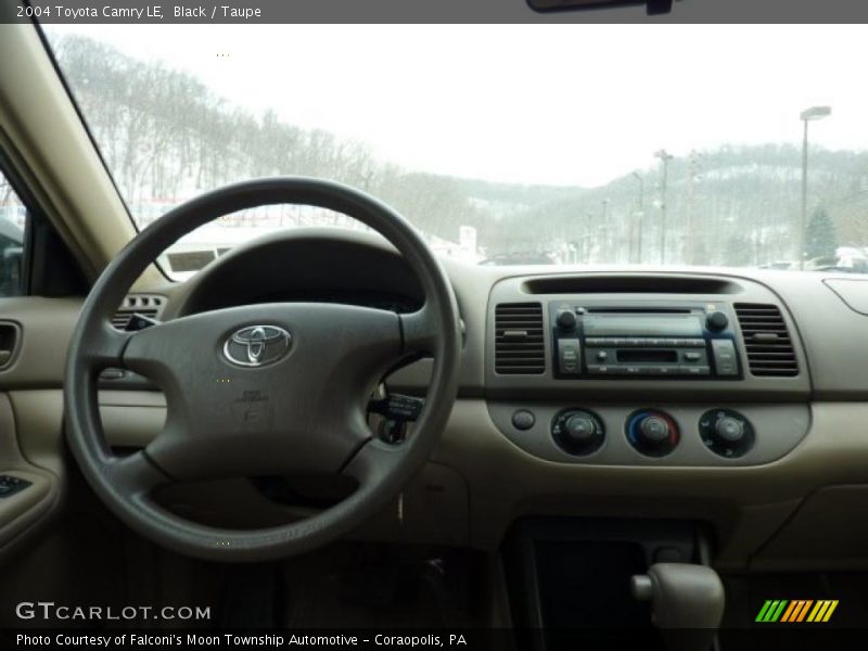 Black / Taupe 2004 Toyota Camry LE