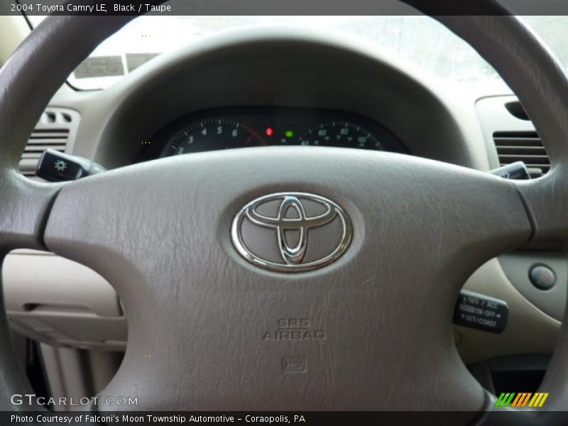 Black / Taupe 2004 Toyota Camry LE