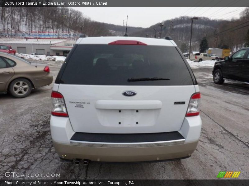 Oxford White / Camel 2008 Ford Taurus X Eddie Bauer