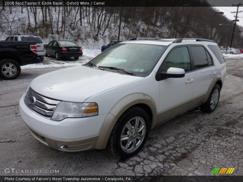 Oxford White / Camel 2008 Ford Taurus X Eddie Bauer