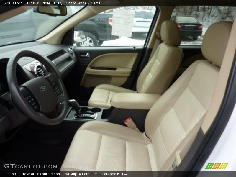Oxford White / Camel 2008 Ford Taurus X Eddie Bauer