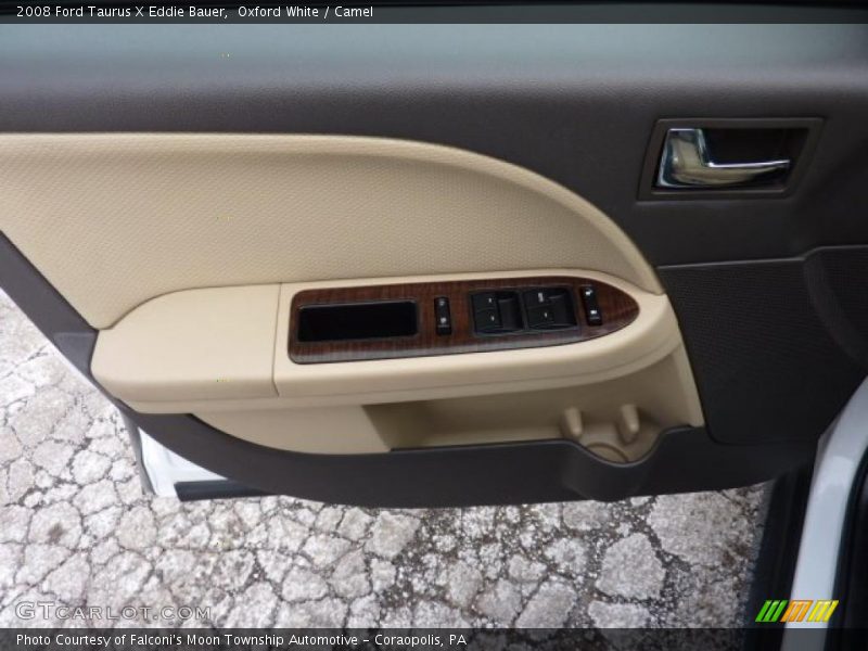 Oxford White / Camel 2008 Ford Taurus X Eddie Bauer