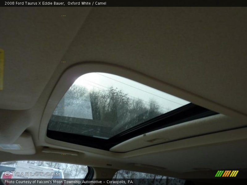 Oxford White / Camel 2008 Ford Taurus X Eddie Bauer
