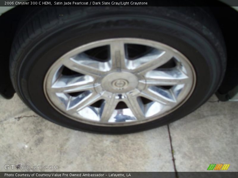 Satin Jade Pearlcoat / Dark Slate Gray/Light Graystone 2006 Chrysler 300 C HEMI