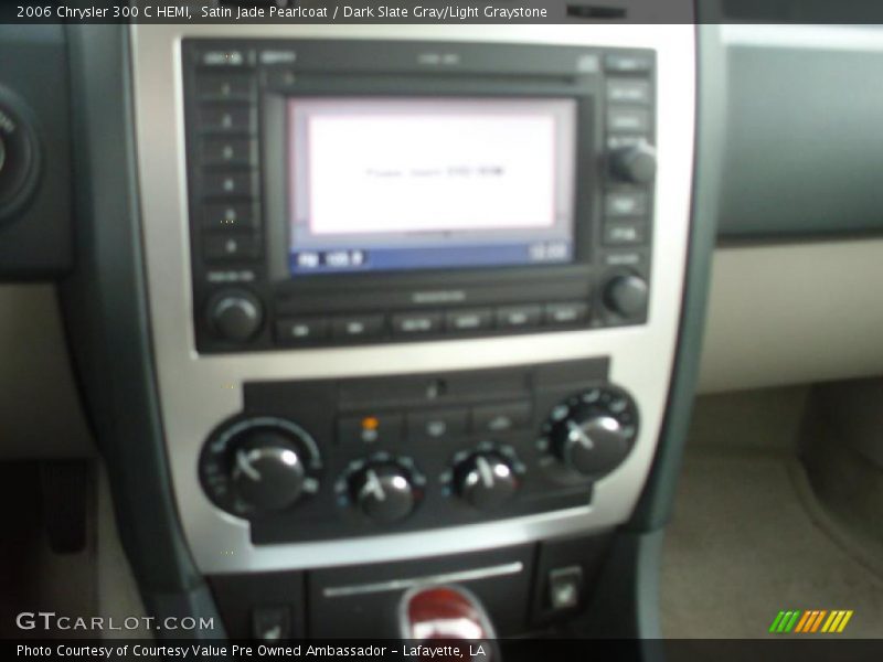 Satin Jade Pearlcoat / Dark Slate Gray/Light Graystone 2006 Chrysler 300 C HEMI
