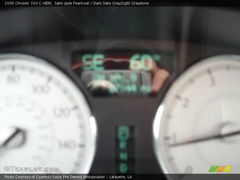 Satin Jade Pearlcoat / Dark Slate Gray/Light Graystone 2006 Chrysler 300 C HEMI