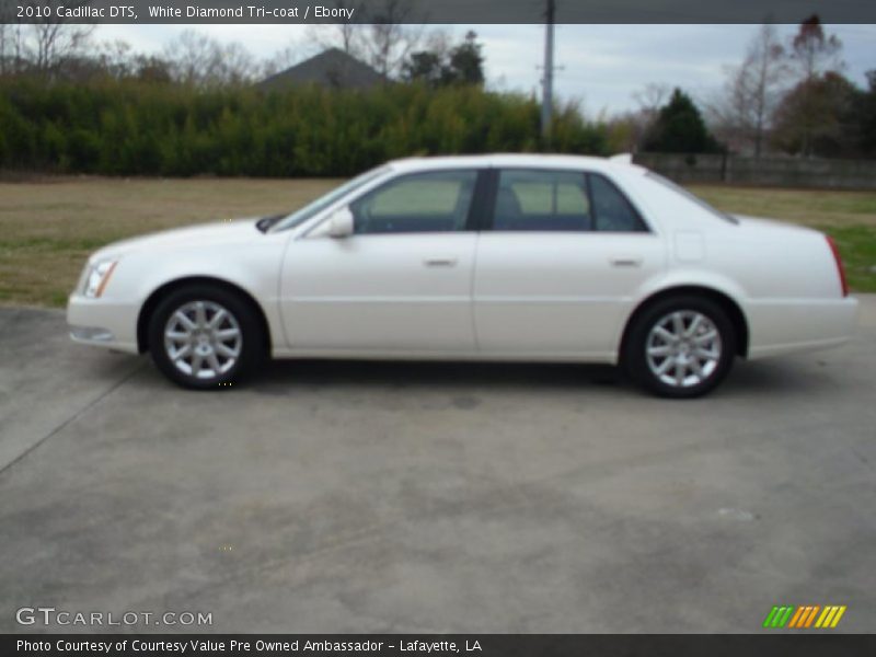 White Diamond Tri-coat / Ebony 2010 Cadillac DTS