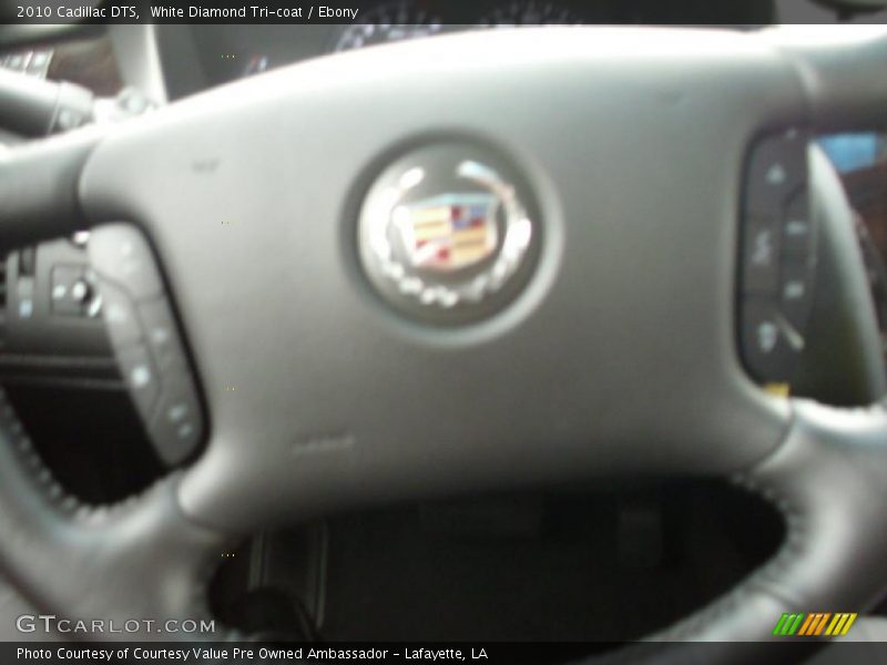 White Diamond Tri-coat / Ebony 2010 Cadillac DTS
