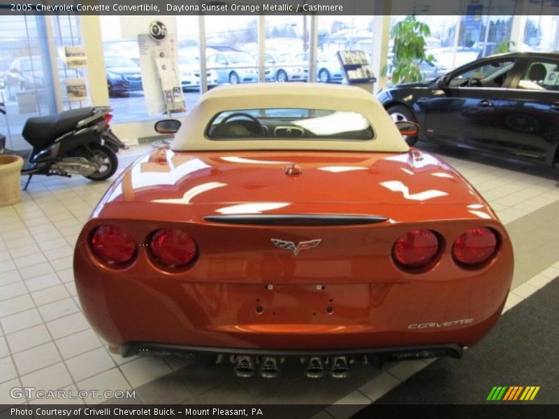 Daytona Sunset Orange Metallic / Cashmere 2005 Chevrolet Corvette Convertible