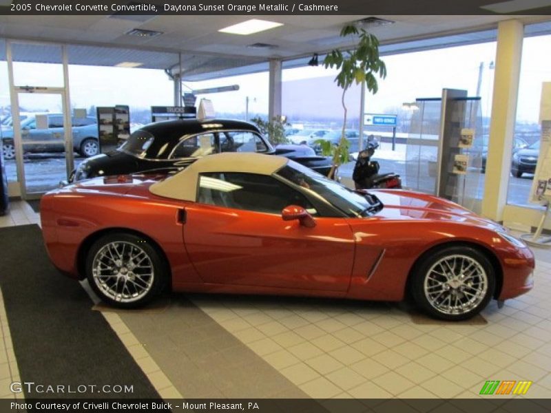 Daytona Sunset Orange Metallic / Cashmere 2005 Chevrolet Corvette Convertible