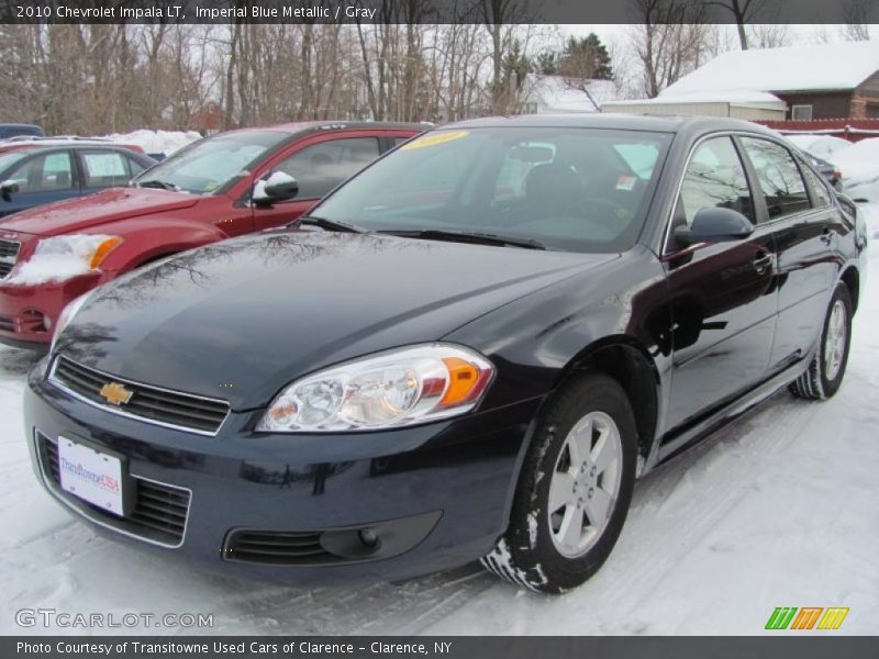 Imperial Blue Metallic / Gray 2010 Chevrolet Impala LT
