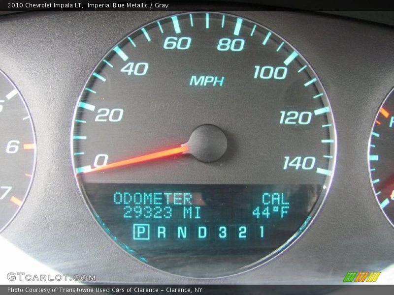 Imperial Blue Metallic / Gray 2010 Chevrolet Impala LT