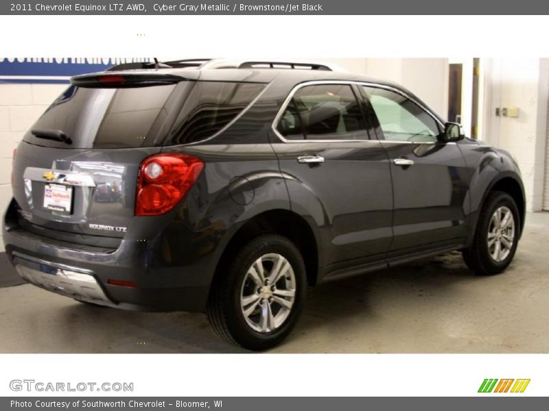 Cyber Gray Metallic / Brownstone/Jet Black 2011 Chevrolet Equinox LTZ AWD