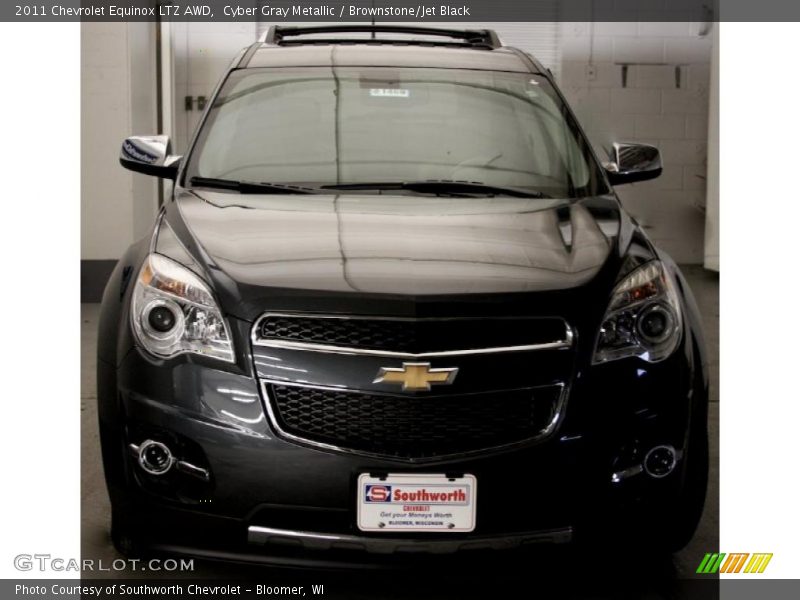 Cyber Gray Metallic / Brownstone/Jet Black 2011 Chevrolet Equinox LTZ AWD