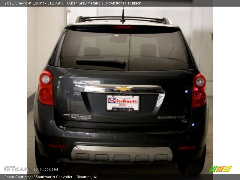 Cyber Gray Metallic / Brownstone/Jet Black 2011 Chevrolet Equinox LTZ AWD