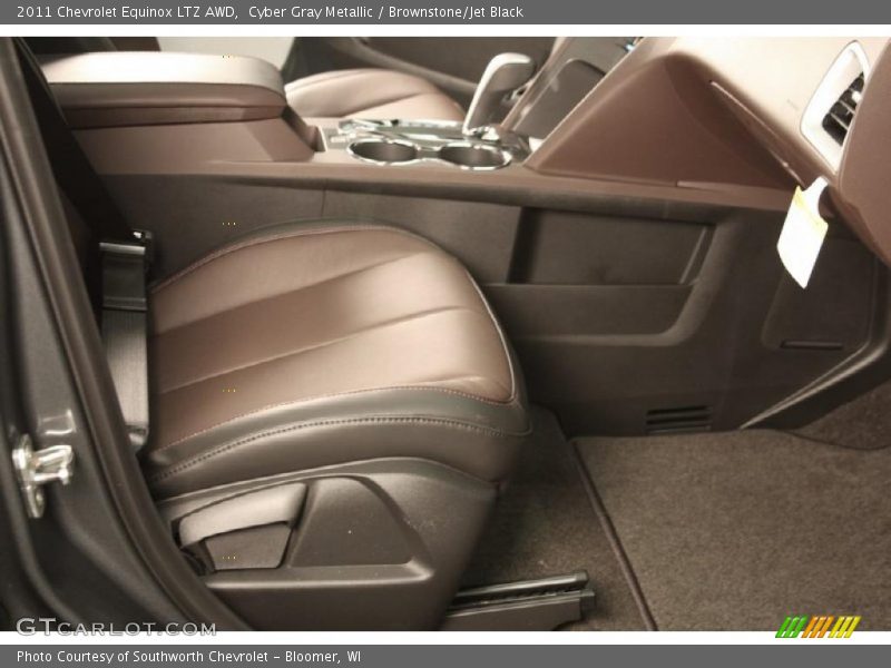 Cyber Gray Metallic / Brownstone/Jet Black 2011 Chevrolet Equinox LTZ AWD