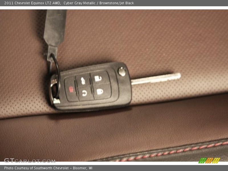 Cyber Gray Metallic / Brownstone/Jet Black 2011 Chevrolet Equinox LTZ AWD