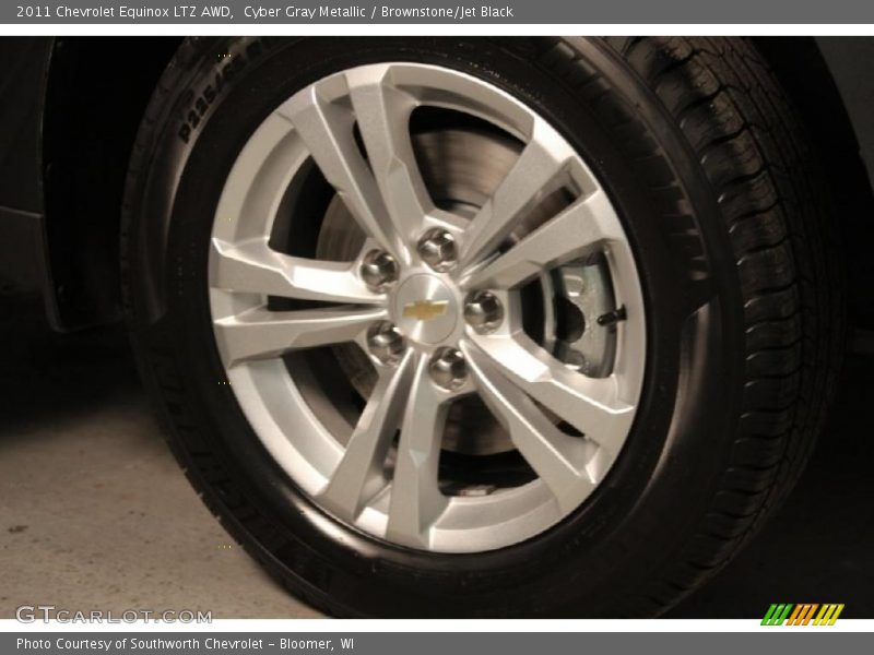 Cyber Gray Metallic / Brownstone/Jet Black 2011 Chevrolet Equinox LTZ AWD