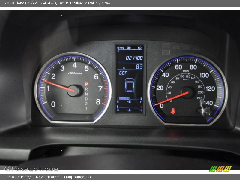Whistler Silver Metallic / Gray 2008 Honda CR-V EX-L 4WD
