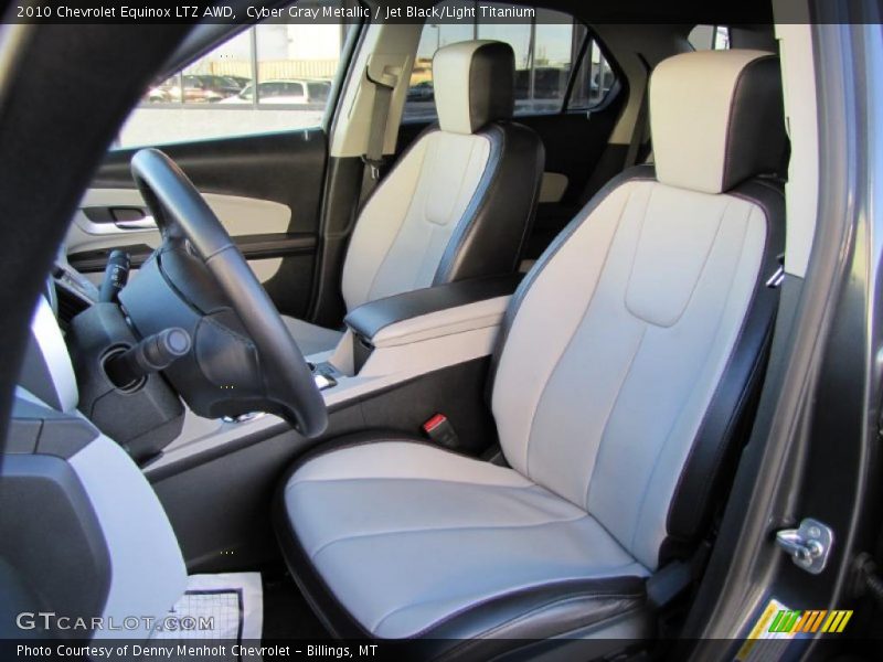  2010 Equinox LTZ AWD Jet Black/Light Titanium Interior