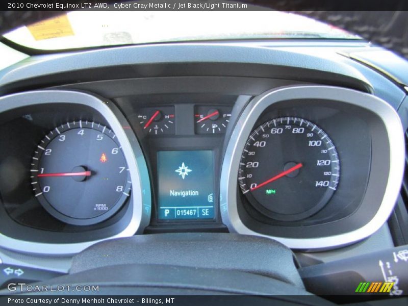 Cyber Gray Metallic / Jet Black/Light Titanium 2010 Chevrolet Equinox LTZ AWD
