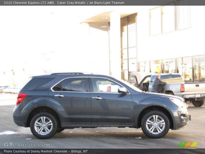 Cyber Gray Metallic / Jet Black/Light Titanium 2010 Chevrolet Equinox LTZ AWD
