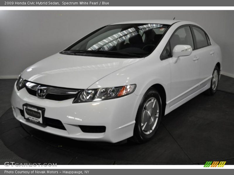 Spectrum White Pearl / Blue 2009 Honda Civic Hybrid Sedan