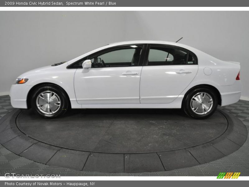 Spectrum White Pearl / Blue 2009 Honda Civic Hybrid Sedan