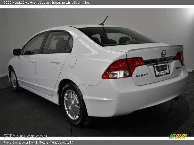 Spectrum White Pearl / Blue 2009 Honda Civic Hybrid Sedan