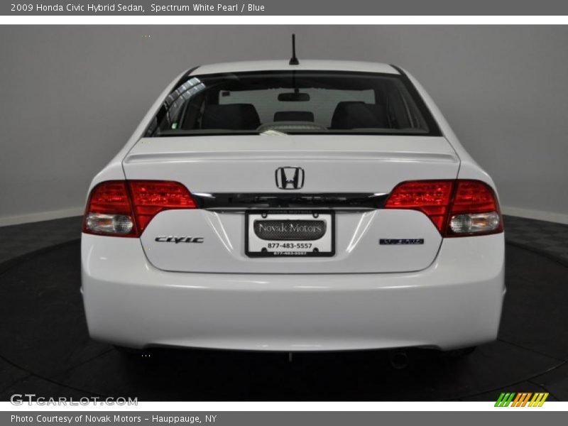 Spectrum White Pearl / Blue 2009 Honda Civic Hybrid Sedan